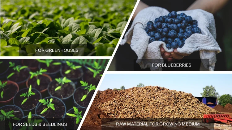 Certified Quality Bulk Price 0-5 mm Sustainable Natural Peat Moss