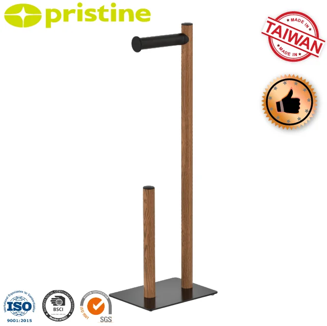 SALE shelf wholesale Taiwan home storage Furniture Manufacturer Bathroom wood grain toilet paper holder stand