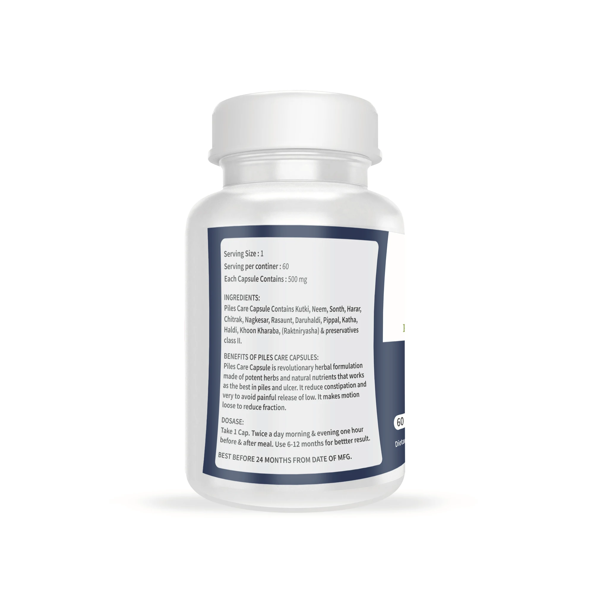 Piles Care Capsules/Best Herbal Haemorrhoids pain relief capsules/Best export Quality for Piles pain relief