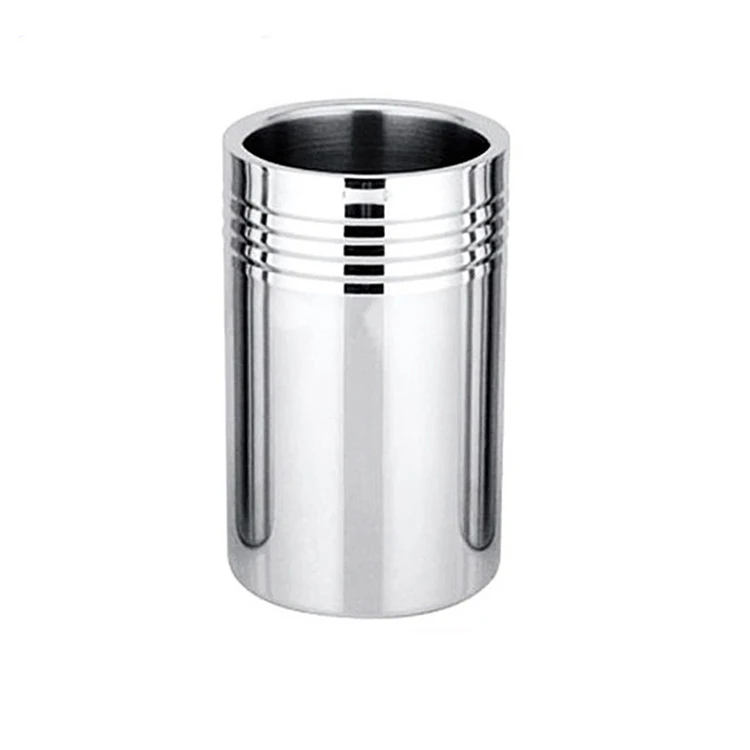 Customized eco-friendly stainless steel ice large metal bucket with lid