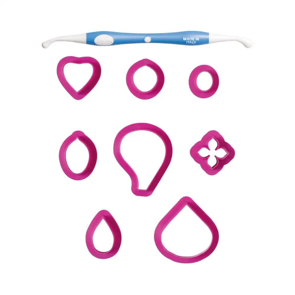 Italian Top Quality Food-safe Plastic Flower Cutter Set for making Summer flowers