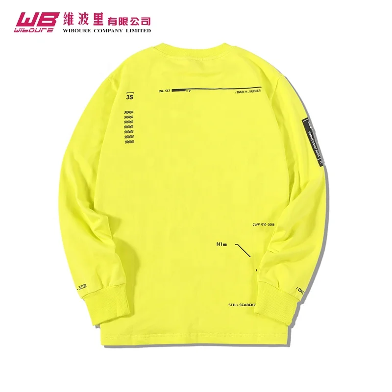 Top sale	fast supplier fashionable Stock 100% cotton screen printing 220g 100 cotton crew neck sweatshirt for Men