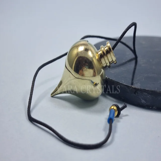 WHOLESALE COPPER COIL METAL PENDULUM KARNAK CONE CHAMBER EGYPTIAN SPRING CAGE HOLLOW POINTED SHAPE SEVEN CHAKRA PENTAGRAM