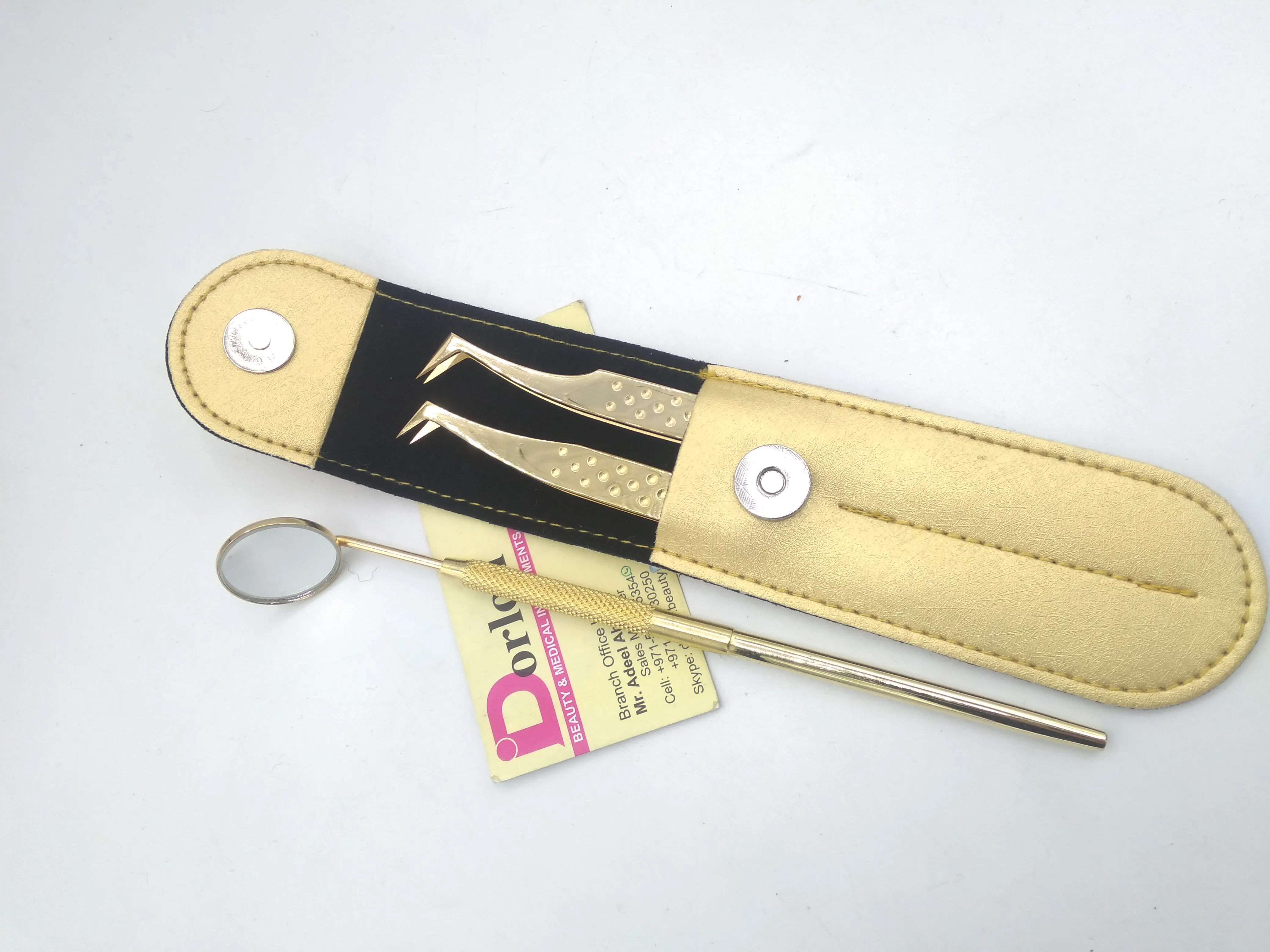 Оптовая продажа позолоченный японский Пинцет для наращивания ресниц