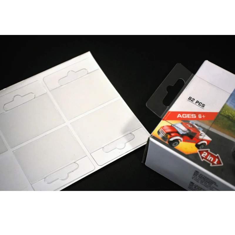 Hanging Goods Self-Adhesive Plastic Euro Hang Tabs