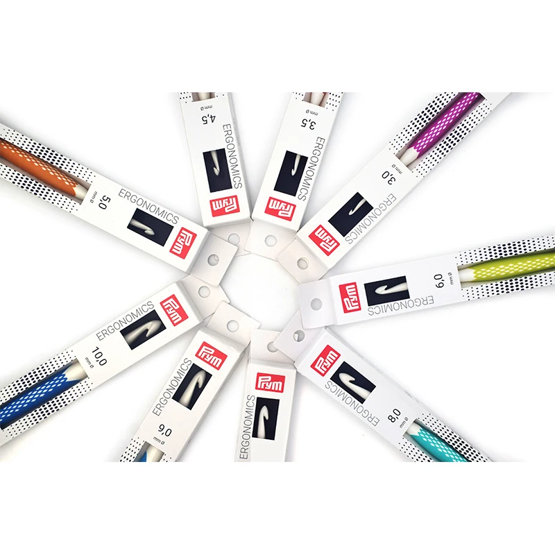 Prym 218489 крючок для шерсти эргономичный 7 0 мм 17 см листья Зеленый оптовая продажа вязания пряжи