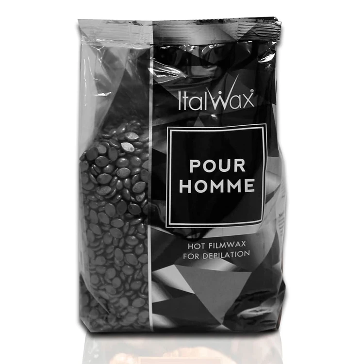 Hot film wax in granules Pour Homme 1 kg clean and quick epilation of coarse, thick male hair, depilate