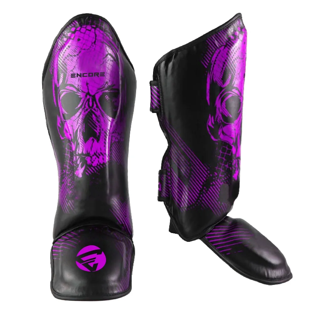 SkullBlood Shin Guard MMA Boxing Kickboxing Shin Instep Custom Training Martial Arts, BJJ,  Sparring, Leg  Foot Protection