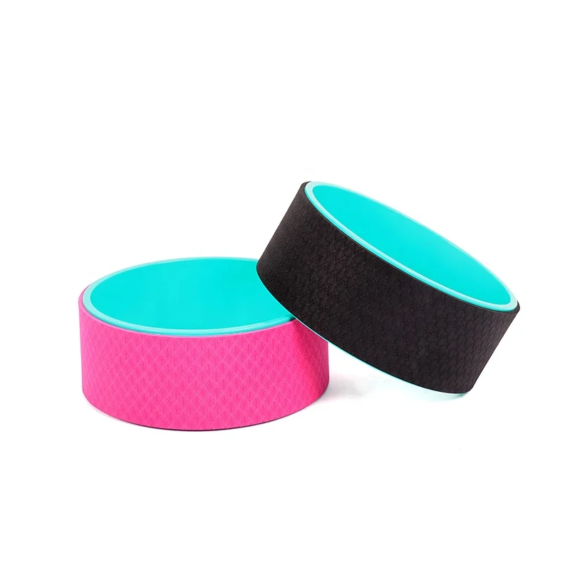 Customize  TPE+ABS Yoga Wheel 33cm Fitness Backbend Roller Dharma  Strong Waterproof Exercise wheel