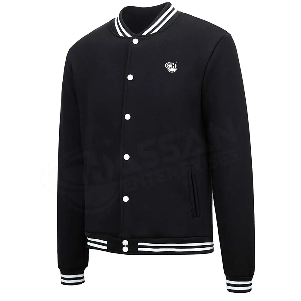Low MOQ Custom Made High Quality Letter Men Jacket  Stand Collar Breathable Sustainable Men Jacket
