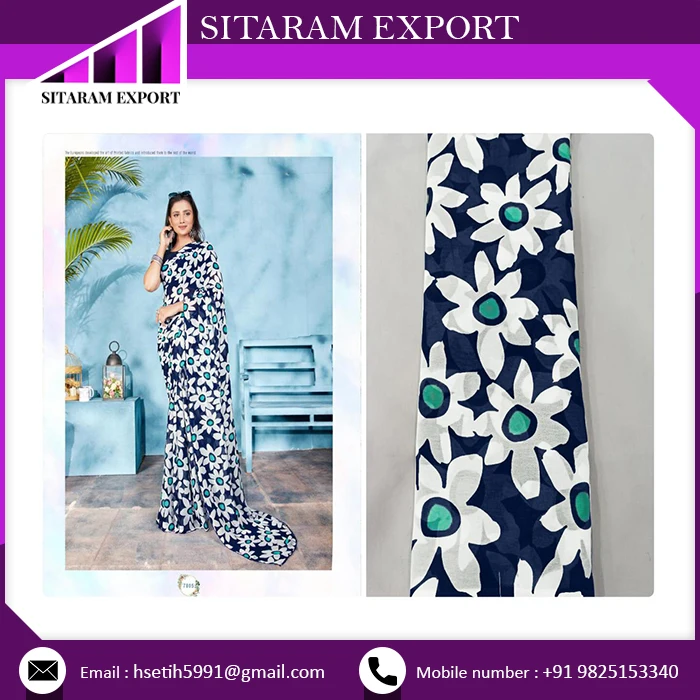 Best Price Traditional Pure Bandhani Georgette Saree Latest Ethnic Style Silk Sari with Gotta Patti Border for Wedding Parties