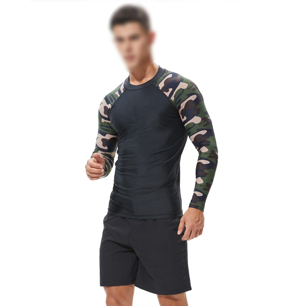 Wholesale Men Rash Guard Quick Dry UV Protection Martial Arts Clothing Rash Guard Custom Blank MMA Rash Guard For Men