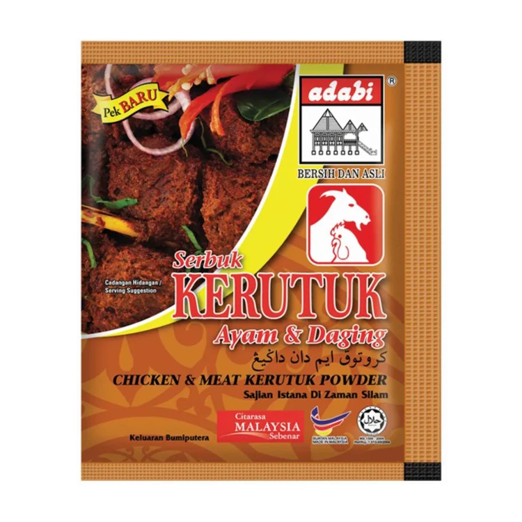 
Dried Style Easy to Cook ADABI Chicken and Meat Kerutuk Powder 250g at Best Price 