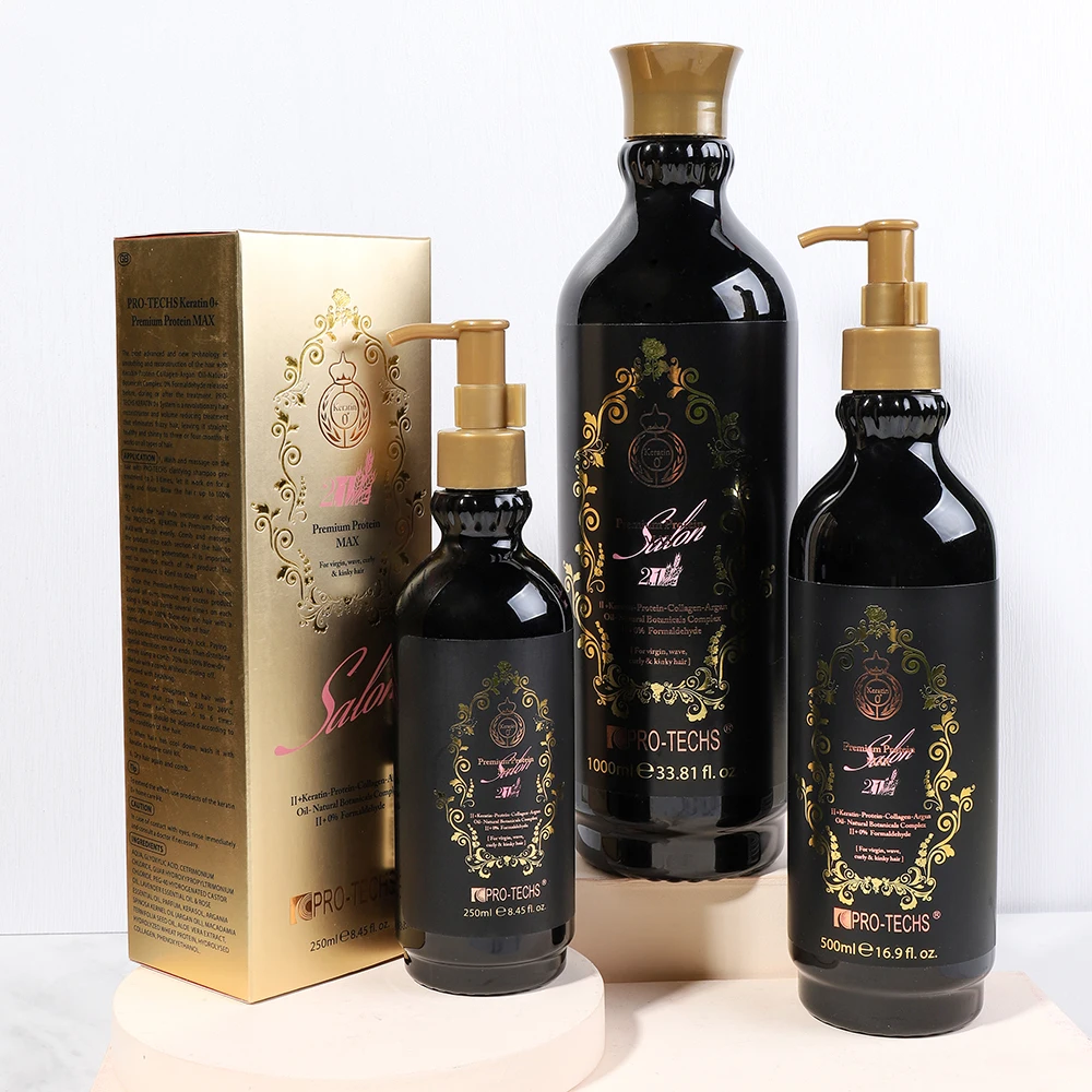 PRO TECH 500ml Salon Formaldehyde Free Keratin Protein Keratin Afro frizz or greasy hair smoothing and strengthening treatment