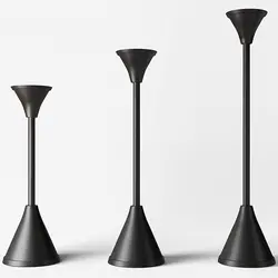 Factory Prices Candle Holder Black  Centerpiece Acrylic Glass Candle Holder Candlestick Holder For Decoration Uses