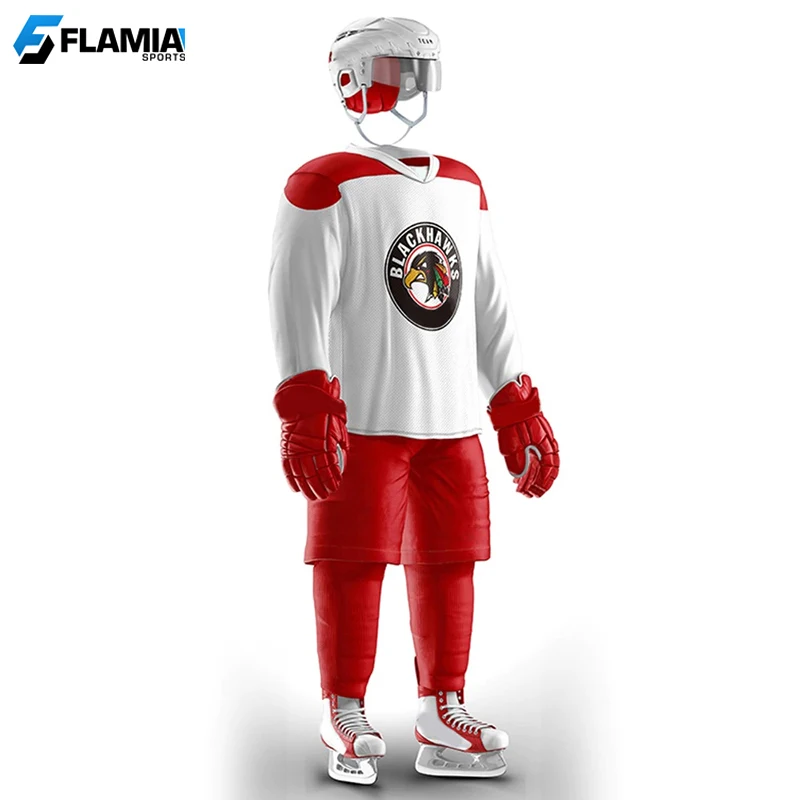  Оптовая продажа лучшее качество спортивная форма для хоккея с сублимационной печатью