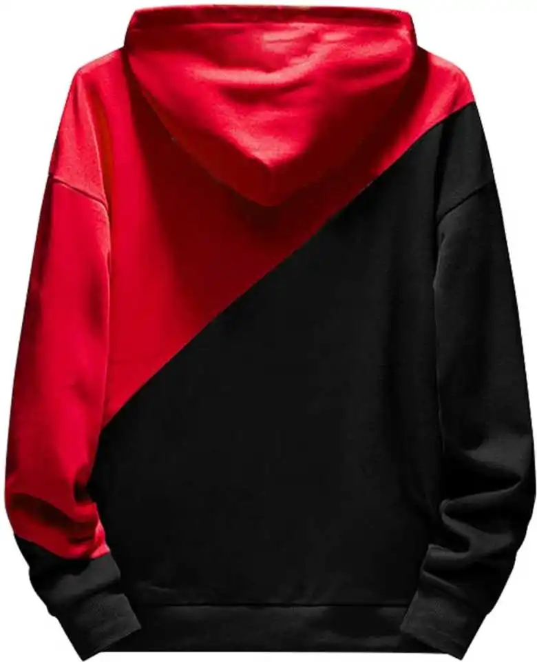 Dual Tone Custom Logo Pullover Cotton Men Long Sleeve 100% Cotton Wholesale Hoodies