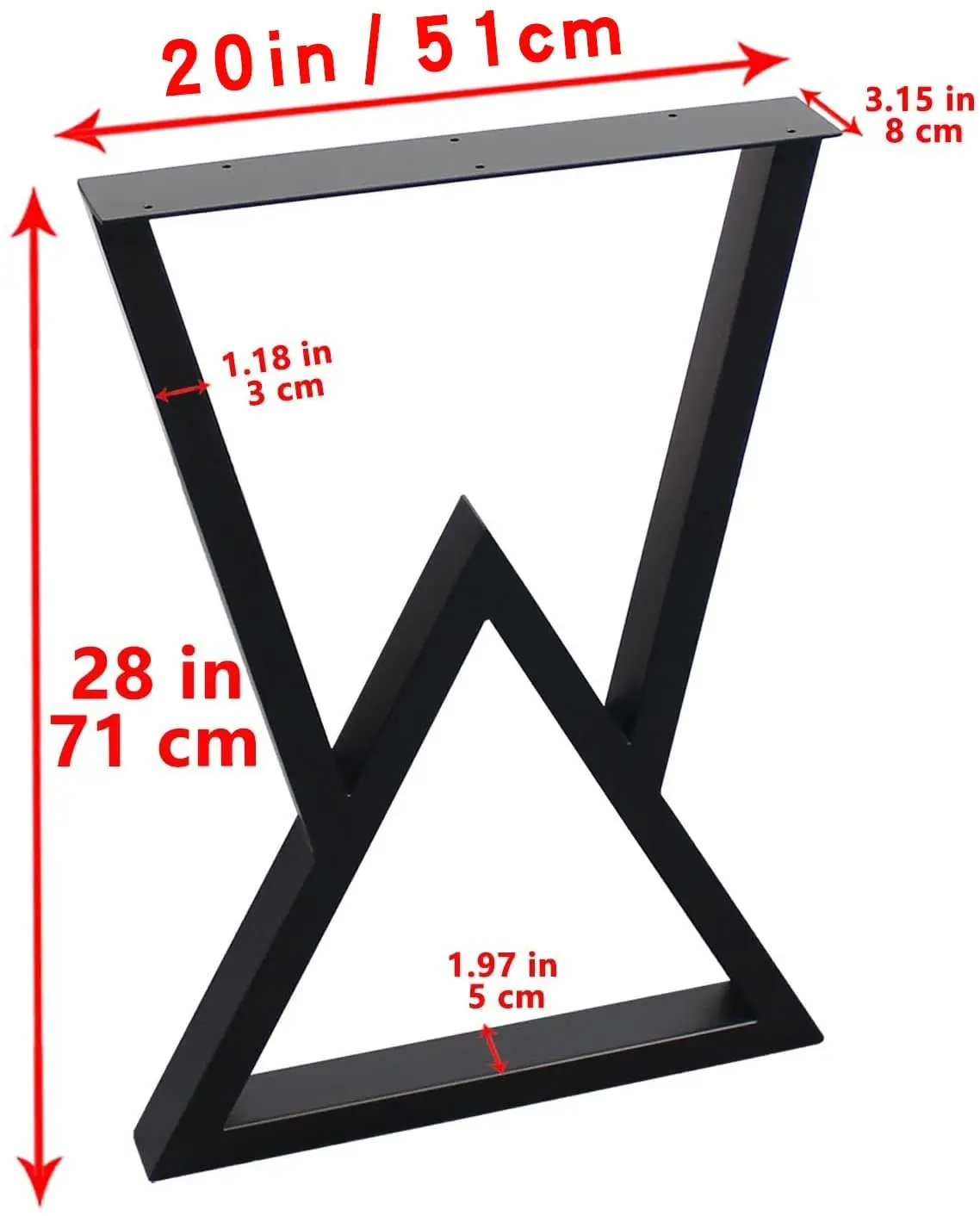 ODM&ODM Customize Shape Square Tube Legs Iron Materials Table Frame and Legs