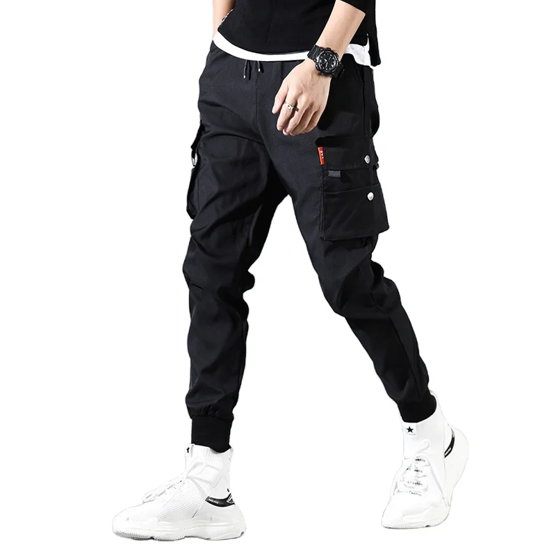2020 Autumn Cargo Pants Multiple Pockets Trousers Men Hip Hop Pants Sports Trouser Casual Jogger Sweatpants