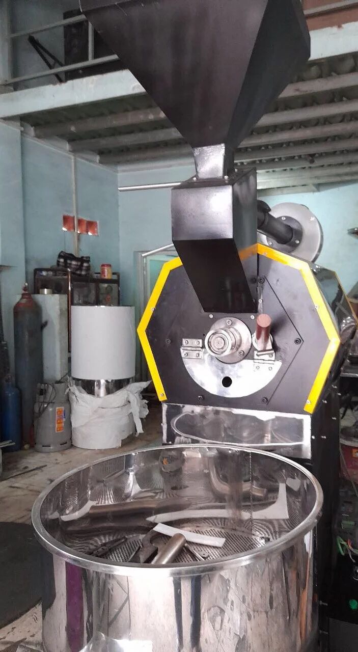 Full Size Coffee Roasting Roaster Machine Best Price Stainless Steel 2 Hp and up Spare Parts Provided Viet Nam Nuts MD
