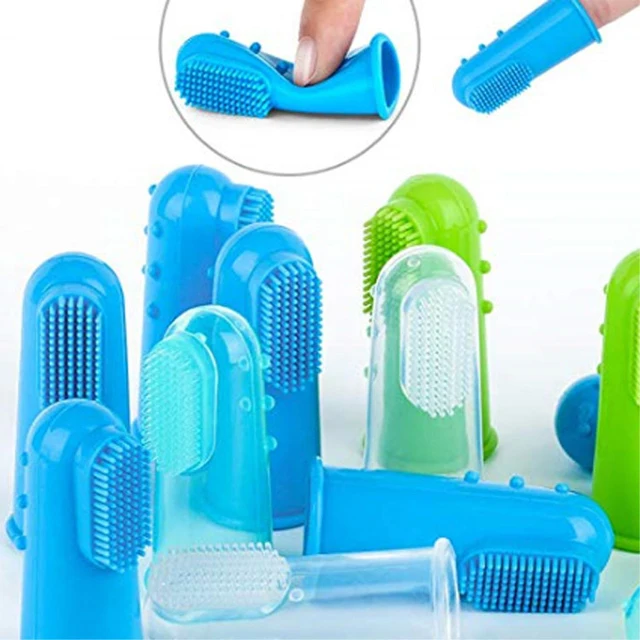 Soft Silicone Finger Toothbrush Cleaning Finger Brush for Pets