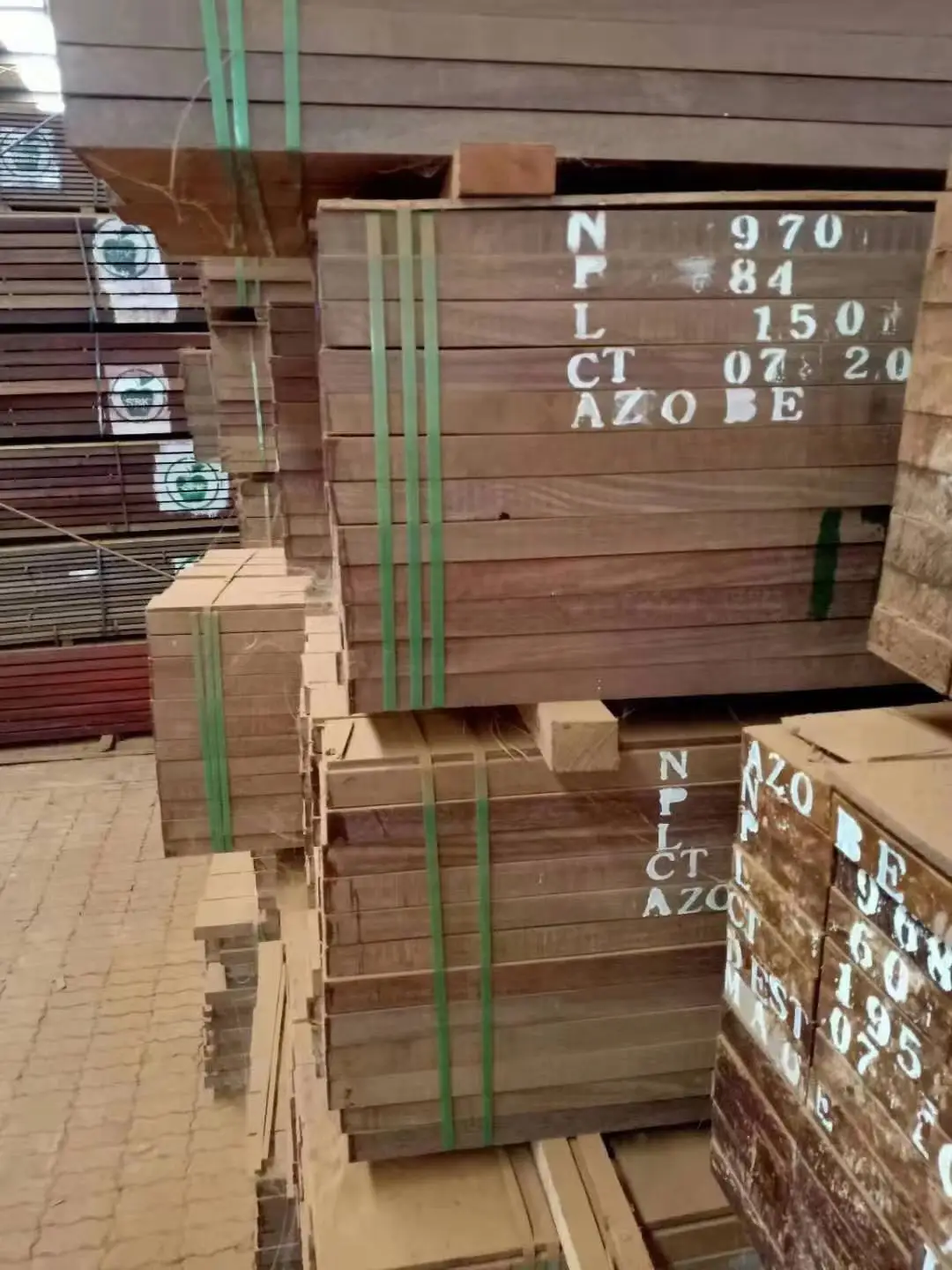 Ekki/Azobe  large square logs for furniture