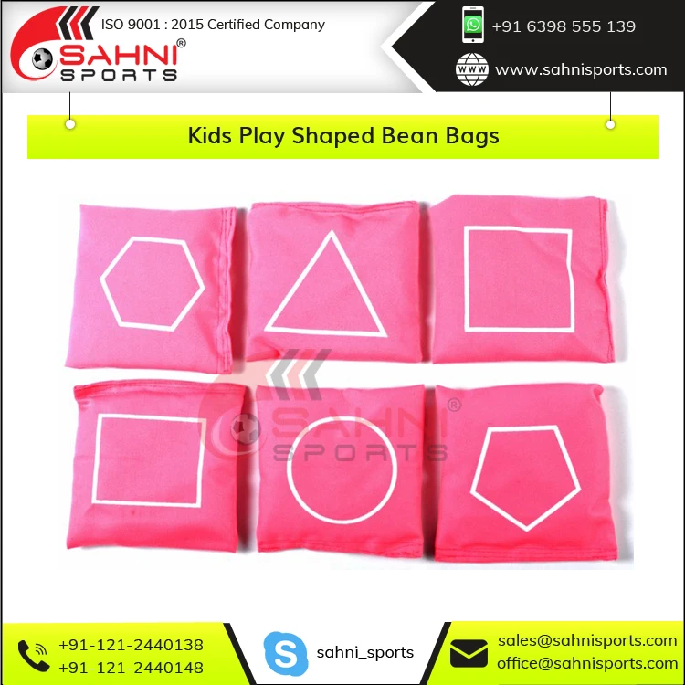 Leading Exporter of Double Stitched Primary Education Toys Kids Play Nontoxic Plastic Pallets Filled Inside Tossing Bean Bags