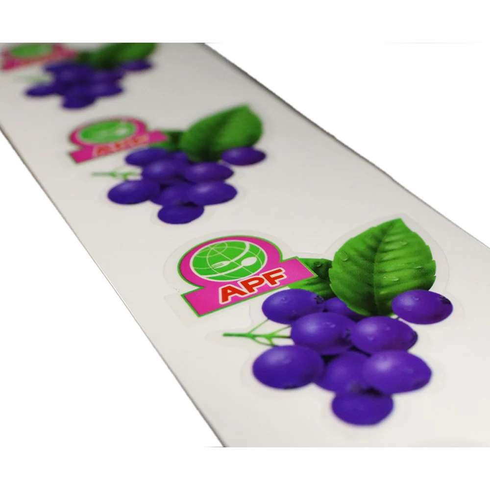 Прозрачный полиэфирный принт полноцветный штампованный стикер по 0018