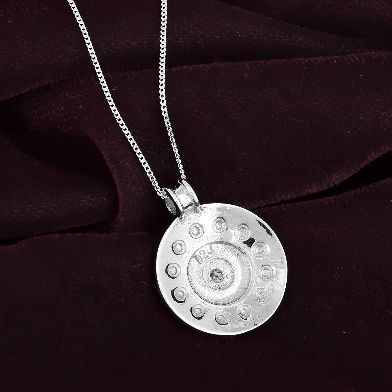 Women Special Blue Topaz Stone Necklace 925 Sterling Silver Round Charm Natural Gemstone Pendant Customized Fine Jewelry