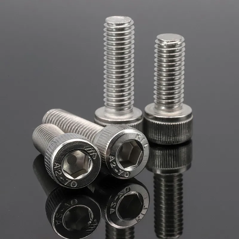 Manufacturer DIN912 Stainless Steel 304 M1.4 M1.6 M2 M2.5 M3 M4 M5 Allen Key Bolt Hexagon Key Socket Head Cap Screw