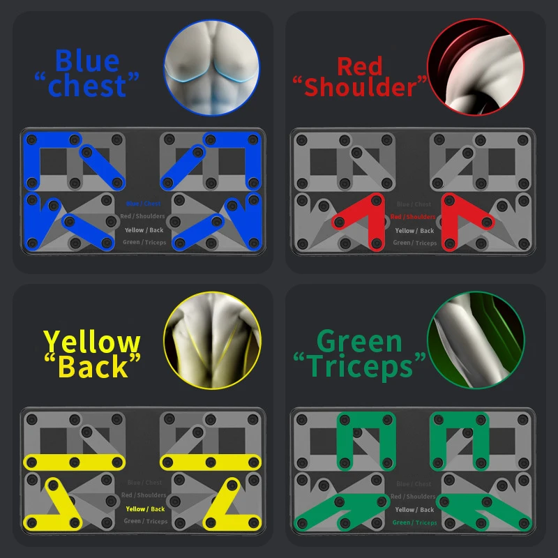 Wholesale Custom 22 In 1 Push Up Training Portable Foldable Push Up Board With Handles