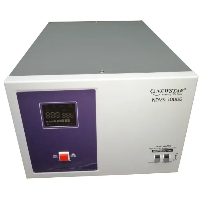 
Newstar NDVS-10000 Digital Servo Motor Type Automatic Voltage Regulator/Stabilizer 10000Watts AVR with Surge Protection 10KVA 