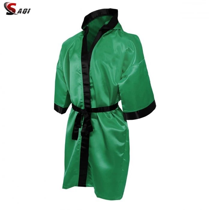 Новинка высококачественное боксерское платье атласные боевые искусства кикбоксинг истребитель шелковые халаты на заказ