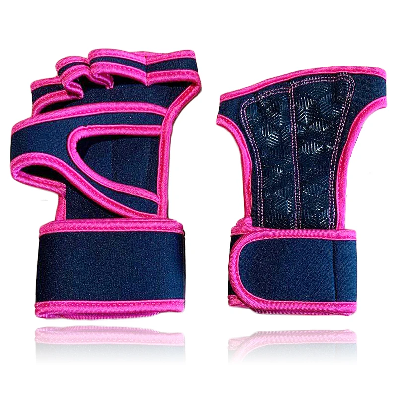 Неопреновые перчатки для тяжелой атлетики регулируемые неопреновые с цветным логотипом на заказ тренажерного зала фитнеса