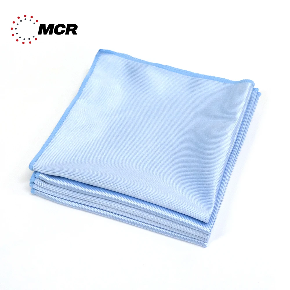 GLASS CLEANING MICROFIBER WINDOW TOWEL 320gsm Household Kitchen Dish High Quality Lint-free Scratch-free Tricot Contructio