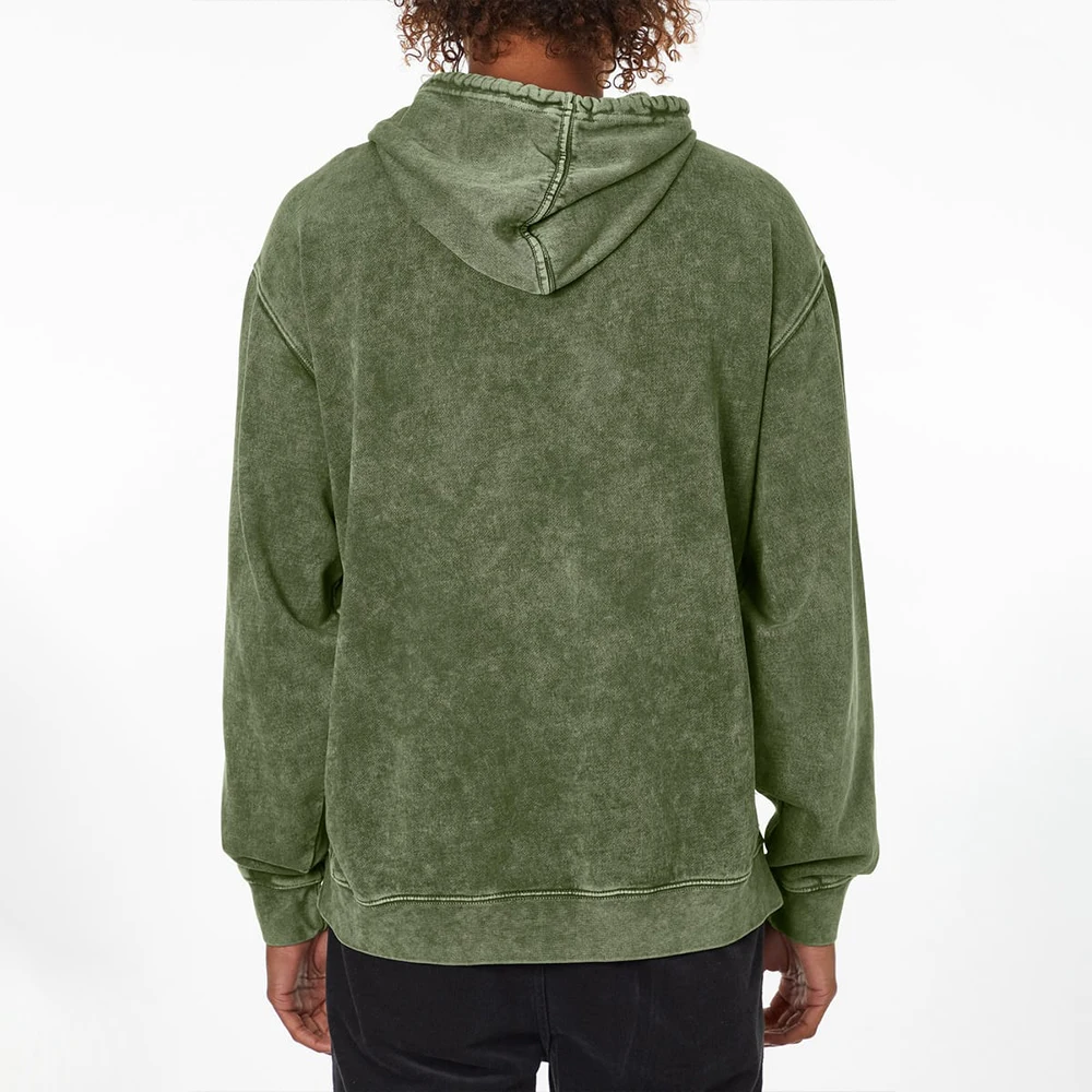 Custom fashion streetstyle pullovers 100% cotton plain hoodies men acid stone washed distressed vintage oversized hoodies