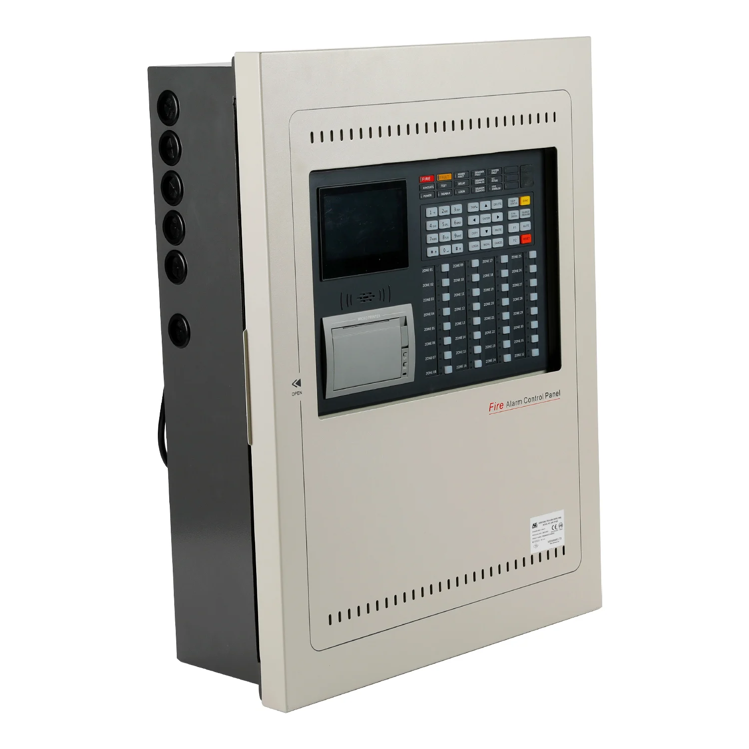 LPCB одобренная Asenware 1-8 петля пожарной сигнализации панель управления с EN54