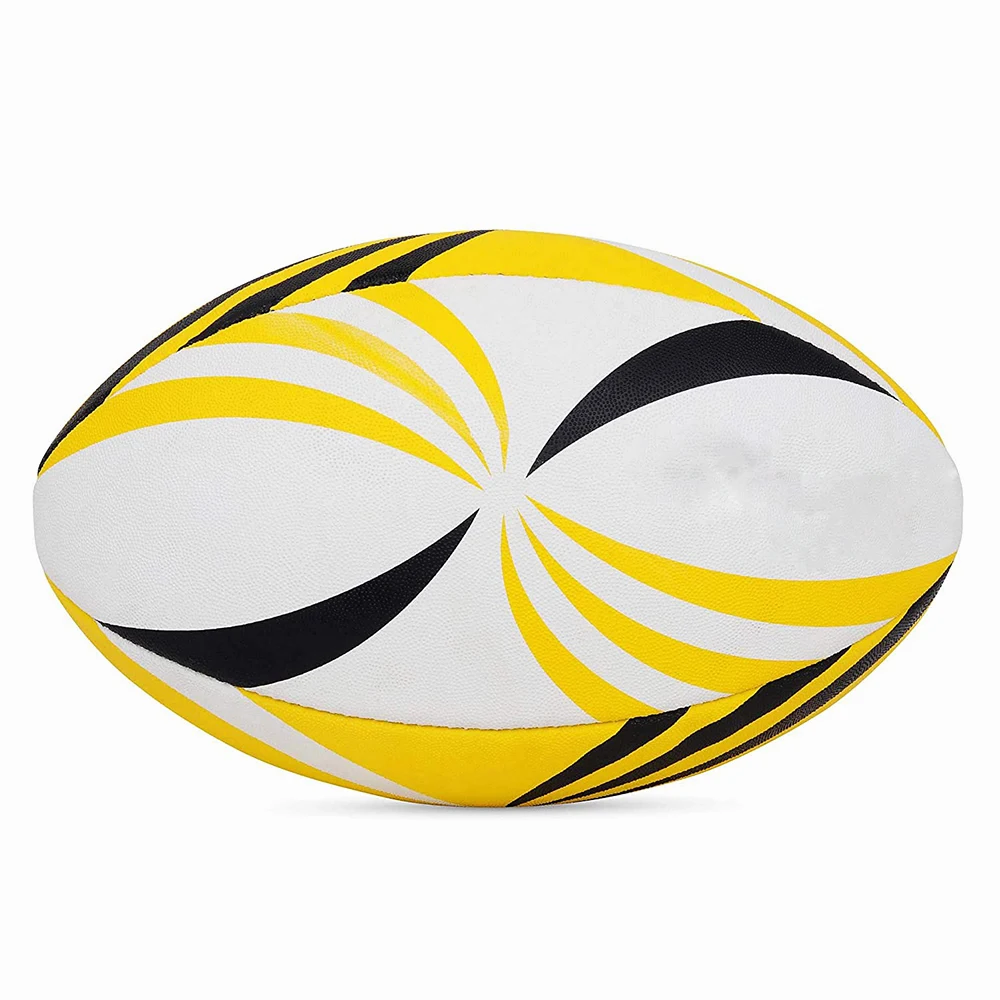 Pakistan Rugby Ball 4 Panel Machine Stitched Super Grip Team Practice Rugby Ball Match Balls In Wholesale