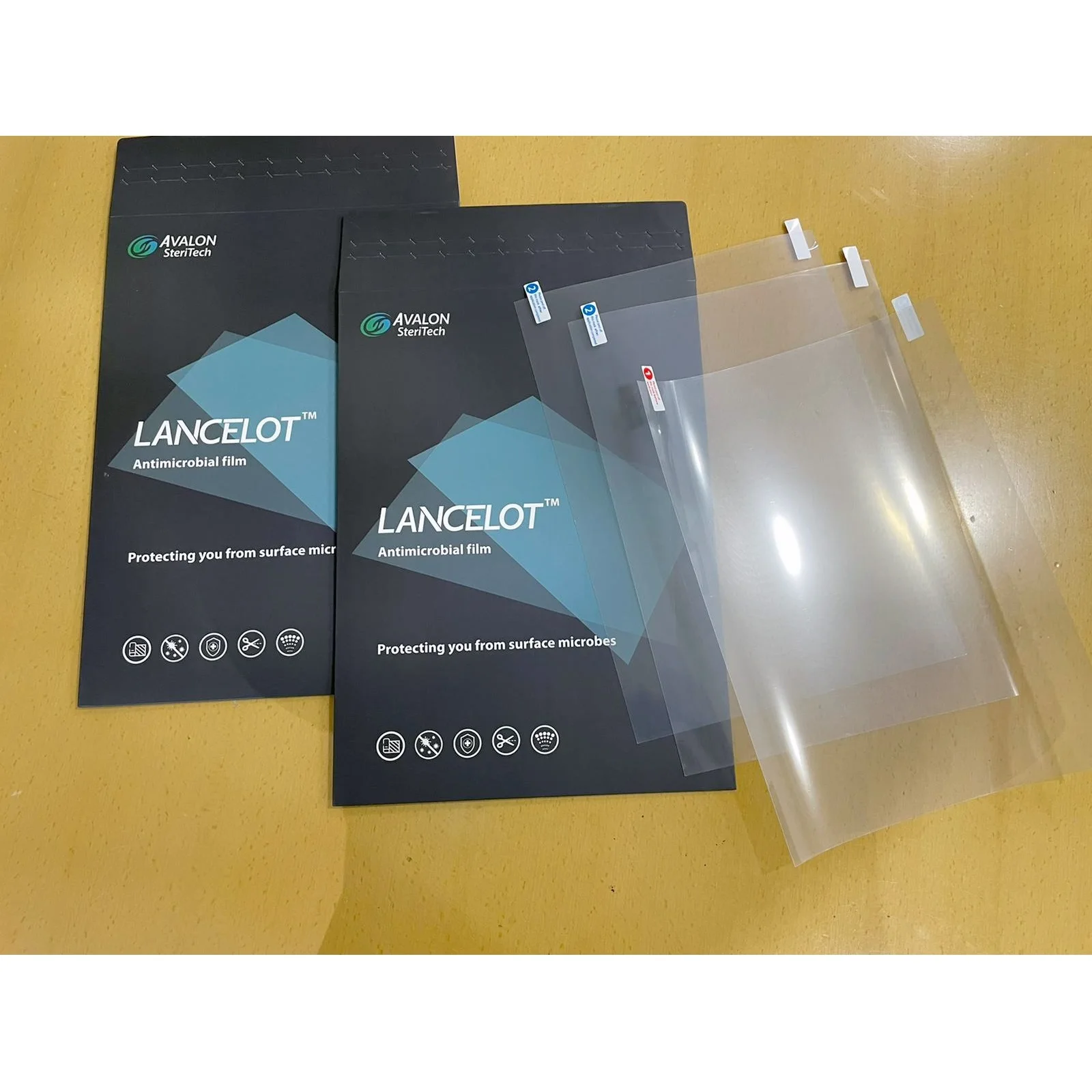 Metallized Film Soft Transparent Avalon Steritech Lancelot Anti-Microbial Film with Chlorine and Alcohol Based Disinfectants
