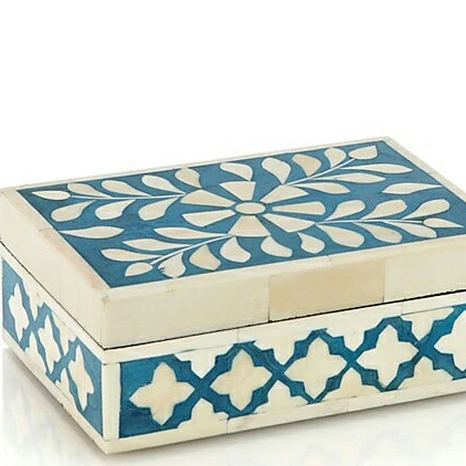 
Индийская шкатулка для ювелирных изделий, красивый рог, коробка для ювелирных изделий ручной работы из акрила и дерева/коробка ручной работы с красивой инкрустацией в виде цветов 