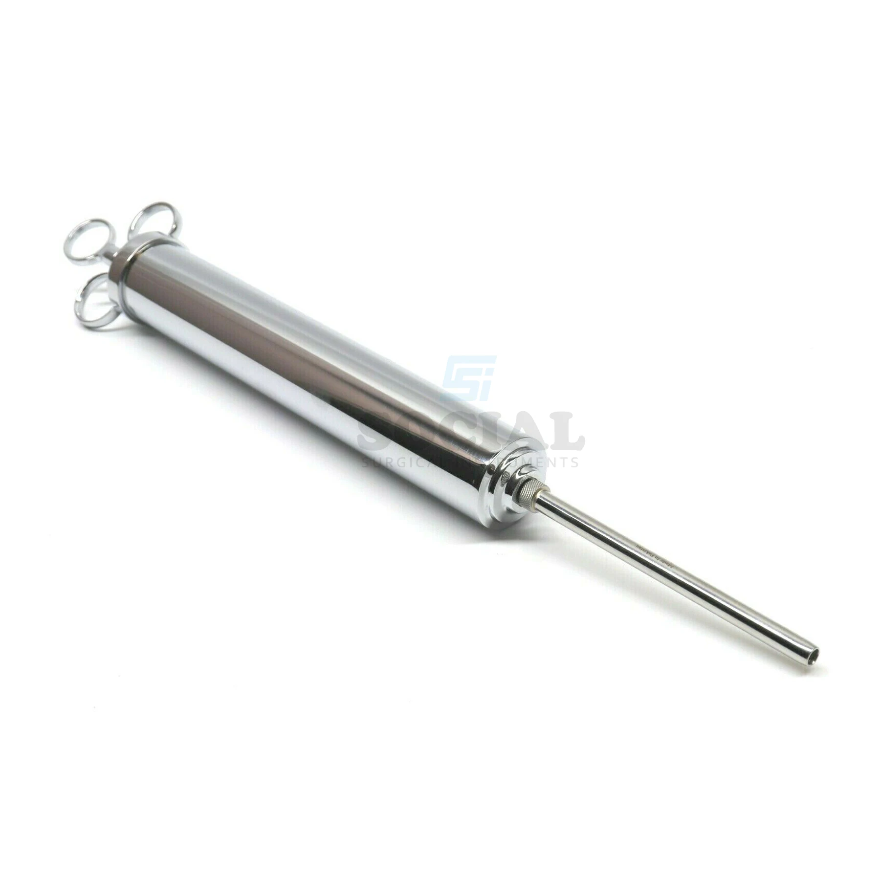 
Dose Syringe Chrome Plated Brass 12 oz with Stainless Steel Nozzle 