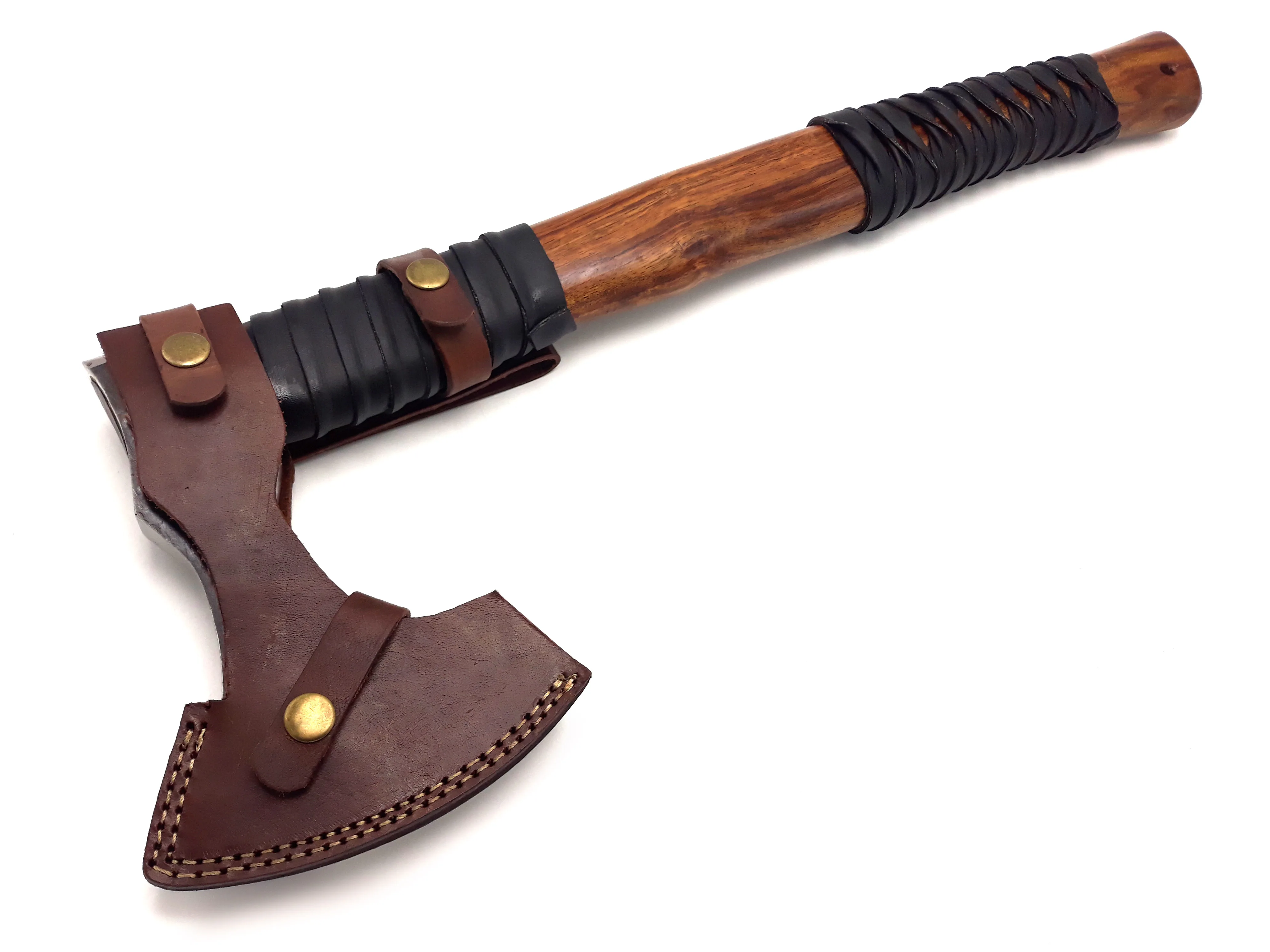 1095 High Carbon Steel Embossed Head Axe Industrial Grade Hatchet with Wood Handle for Camping and Cutting