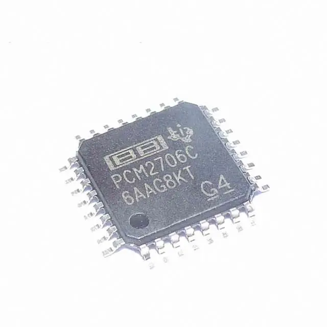 Pcm2706 Dac 2-Ch Delta 16-Bit 32-Pin Tqfp T/R Ic Chip Pcm2706cpjt