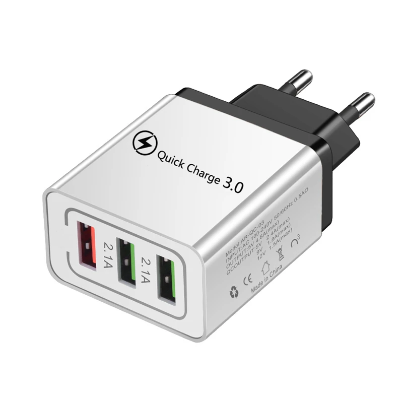 Зарядное устройство USB 3,0 для iPhone X 8 7 iPad, быстрое настенное зарядное устройство для Samsung S9 Xiaomi mi 8 Huawei, зарядное устройство для мобильного телефона