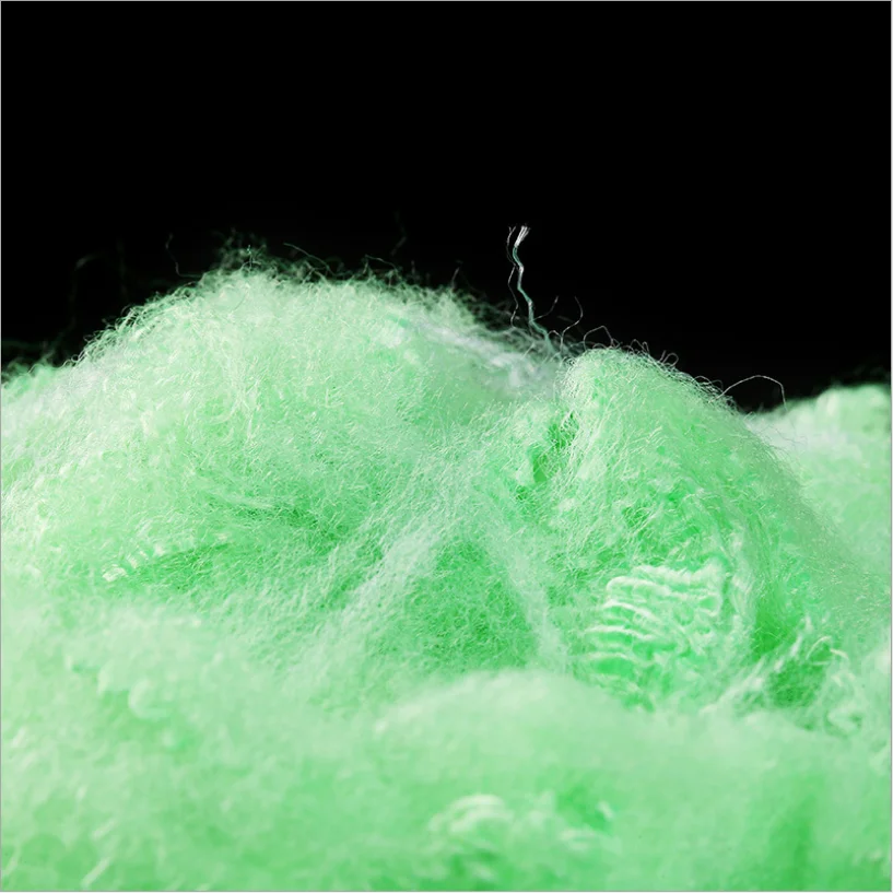 Color recycled polyester staple fiber