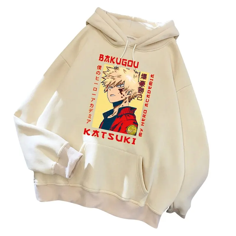 Unisex Men Women Japanese Anime Custom Pullover Hoodies Wholesale Sweatshirts