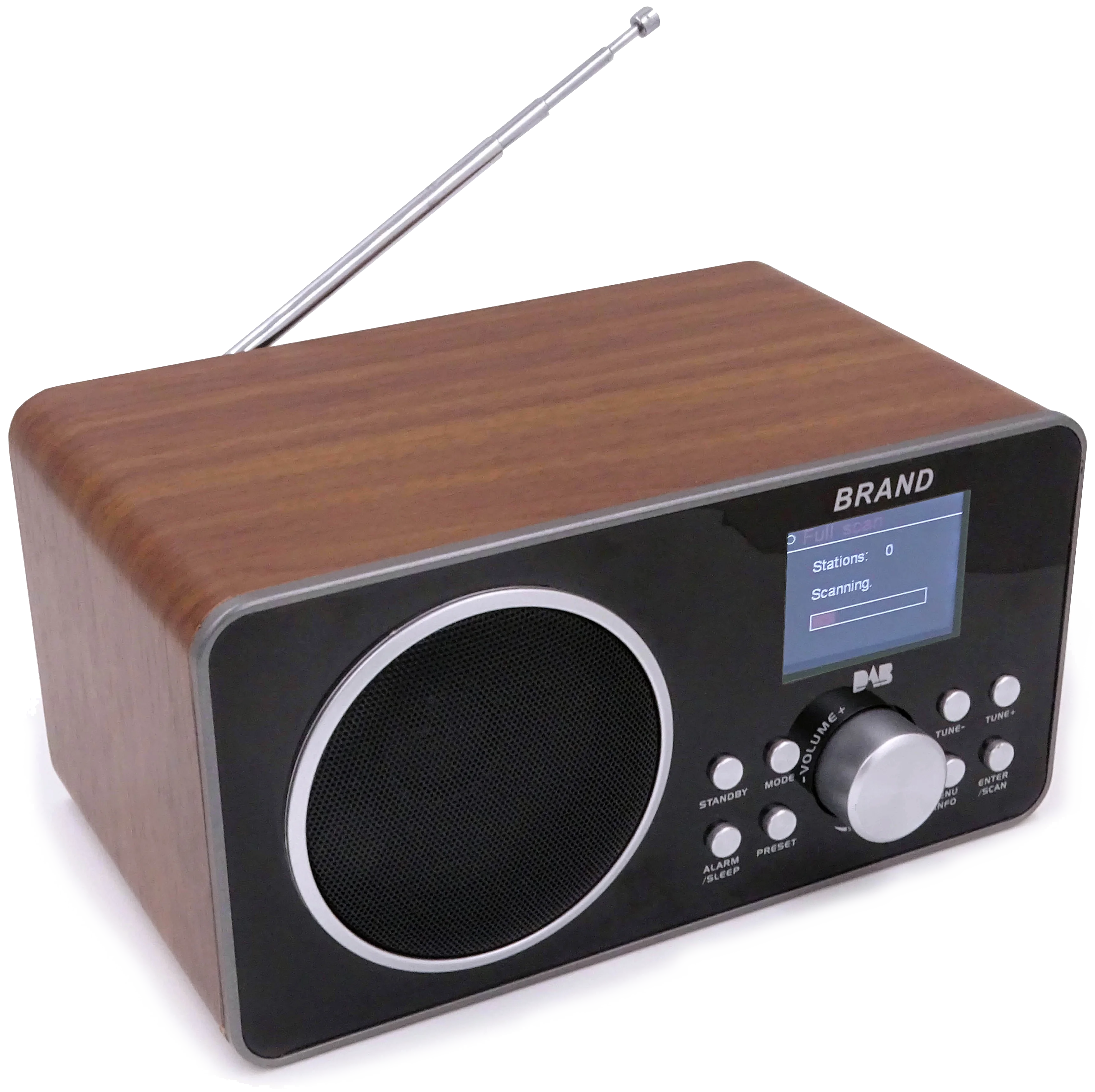 
 Деревянное стильное радио DAB  