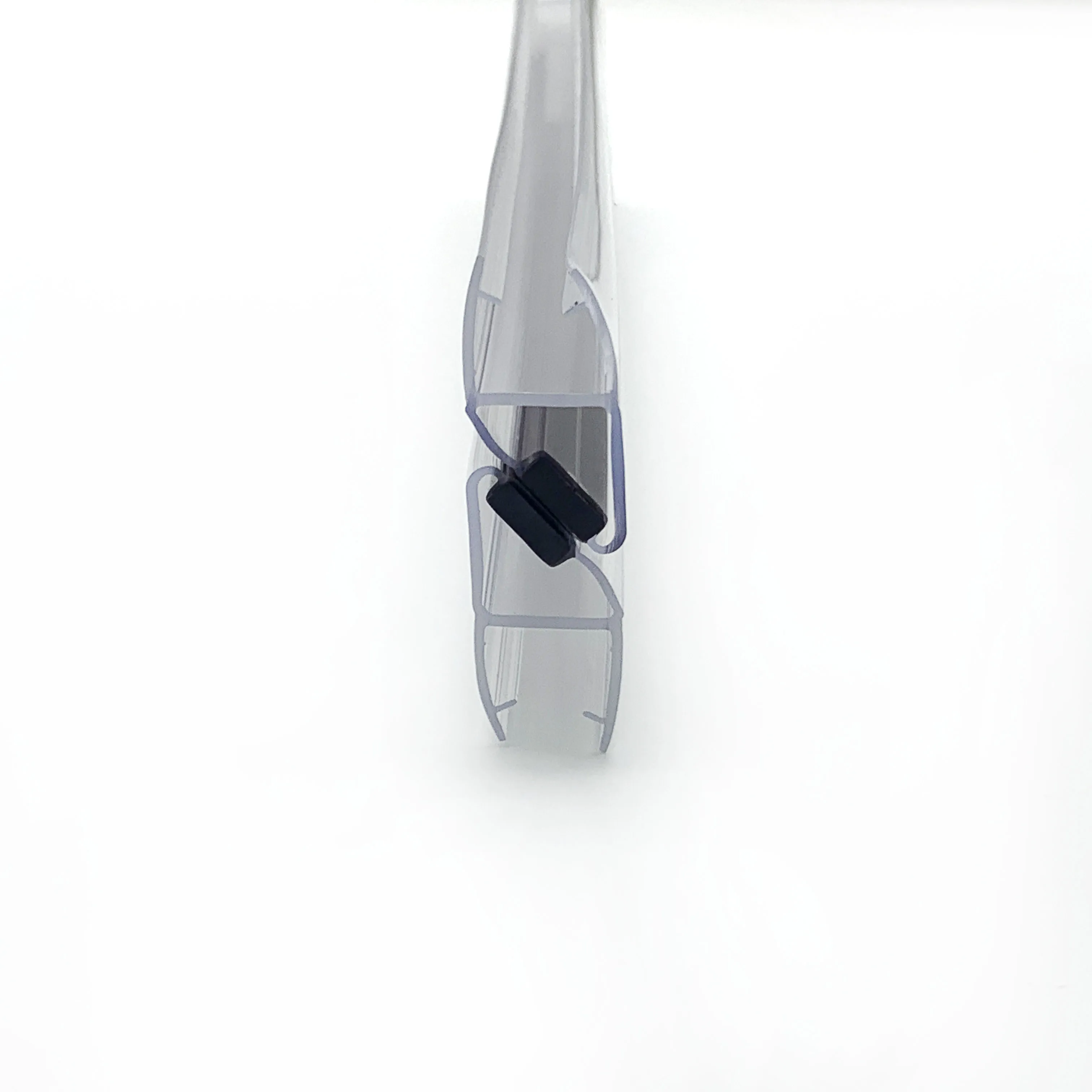 90/180 Degree Magnetic Self-priming Sealing Gasket Suitable for Swing Open Type Shower Room Transparent PVC Strip