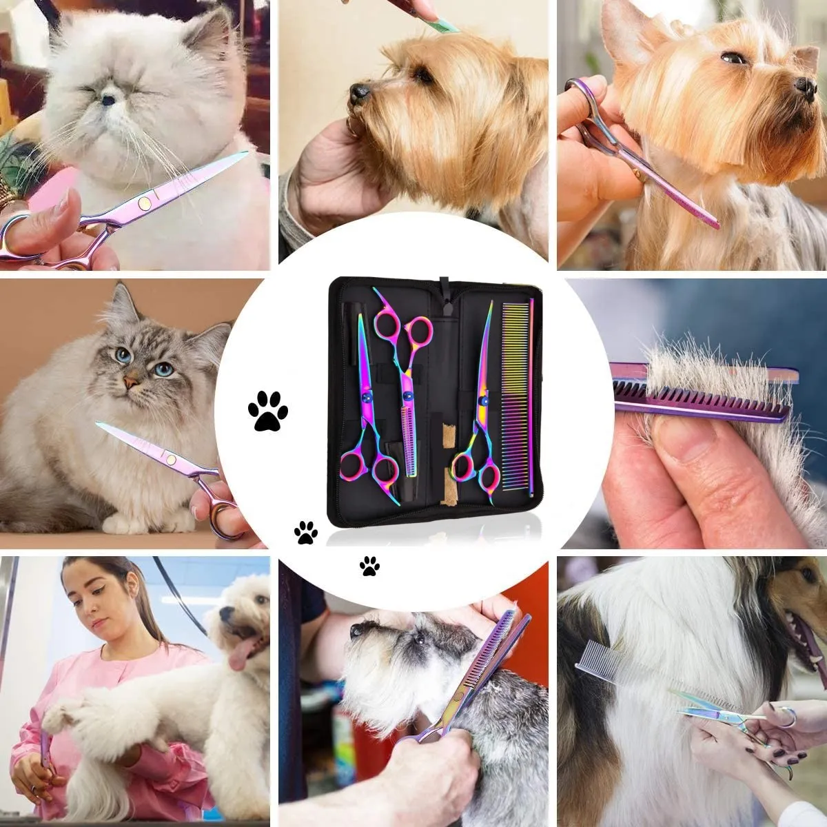 Pet Barber Scissors Stainless Steel Professional Dog Grooming Scissors Hair Beauty Tools For Pet