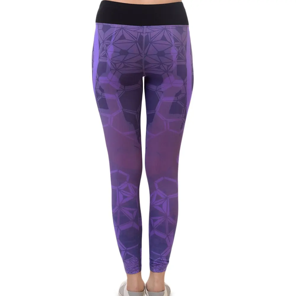 Best Sale Fashionable New Design Women Leggings With Stripes Printing Fitness Leggings Mid Waist Stretch Women Pants